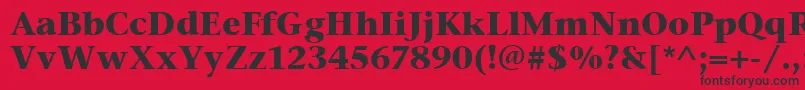 StoneSerifItcBold Font – Black Fonts on Red Background