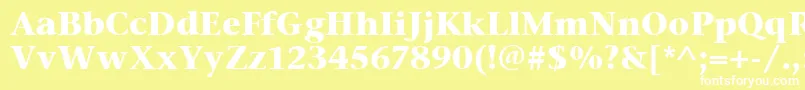 StoneSerifItcBold Font – White Fonts on Yellow Background