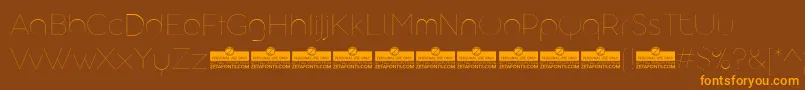More about AristotelicaDisplayHairlineTrial Font AristotelicaDisplayHairlineTrial Font – Orange Fonts on Brown Background