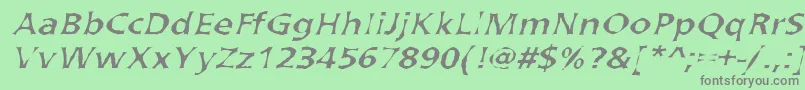 More about ArvadaNormal Font ArvadaNormal Font – Gray Fonts on Green Background