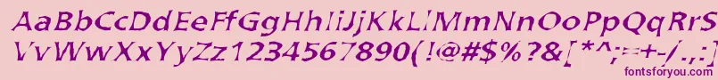 ArvadaNormal Font – Purple Fonts on Pink Background