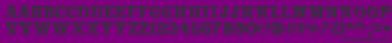 Cabbagetownstd Font – Black Fonts on Purple Background