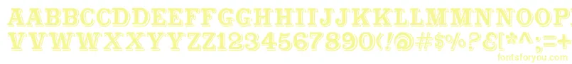 Шрифт Cabbagetownstd – жёлтые шрифты
