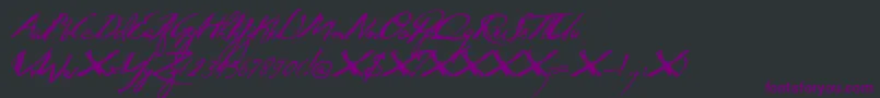fuente DkQuidProQuo – Fuentes Moradas Sobre Fondo Negro