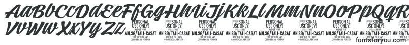 TallcasatmedPersonalUse Font – Simple Fonts