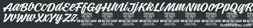 TallcasatmedPersonalUse Font – White Fonts