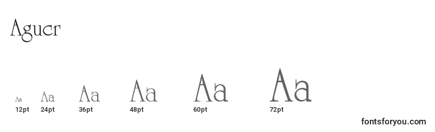 Agucr Font Sizes