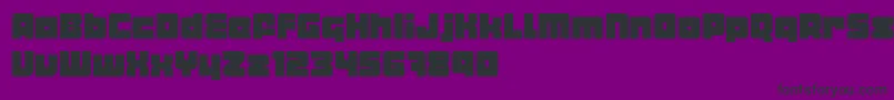 Metropod Font – Black Fonts on Purple Background