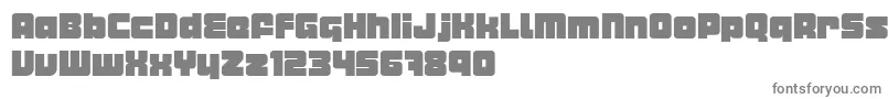 フォントMetropod – 白い背景に灰色の文字