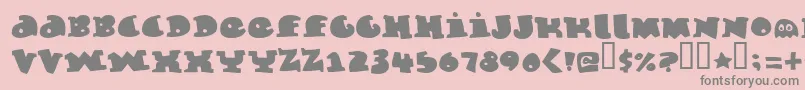 Marmelade-Schriftart – Graue Schriften auf rosa Hintergrund