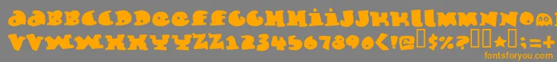 Marmelade Font – Orange Fonts on Gray Background