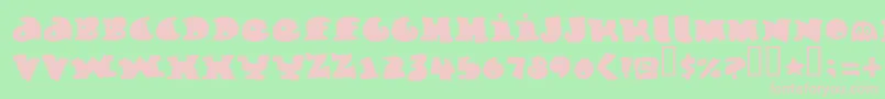 Marmelade Font – Pink Fonts on Green Background