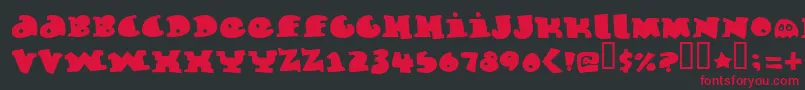 Marmelade Font – Red Fonts on Black Background
