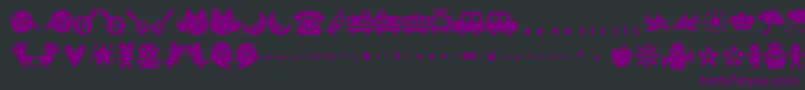 Efon Font – Purple Fonts on Black Background