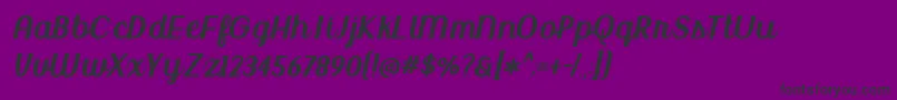 UptownMarketDemo Font – Black Fonts on Purple Background