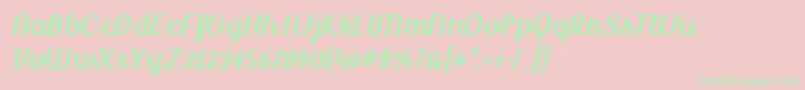 UptownMarketDemo Font – Green Fonts on Pink Background