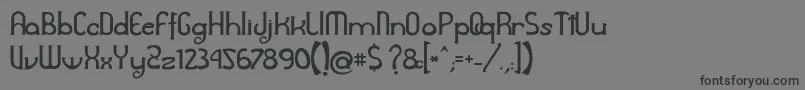 Awelita Font – Black Fonts on Gray Background