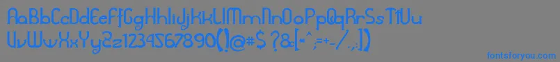 Awelita Font – Blue Fonts on Gray Background