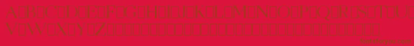 OpenEgmontKapitalenDemo Font – Brown Fonts on Red Background