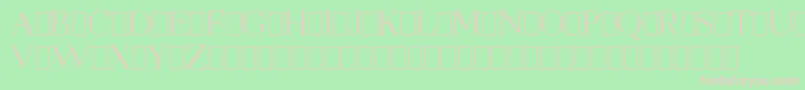 OpenEgmontKapitalenDemo Font – Pink Fonts on Green Background