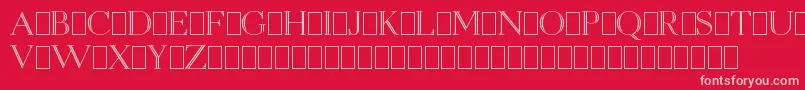 OpenEgmontKapitalenDemo Font – Pink Fonts on Red Background