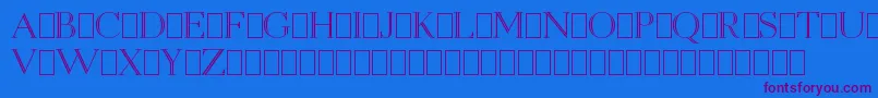 OpenEgmontKapitalenDemo Font – Purple Fonts on Blue Background