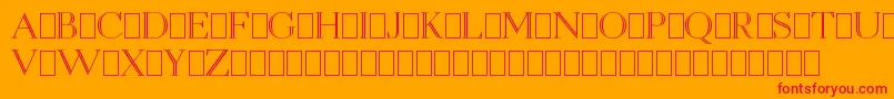 fuente OpenEgmontKapitalenDemo – Fuentes Rojas Sobre Fondo Naranja