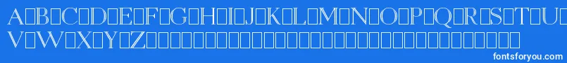 More about OpenEgmontKapitalenDemo Font OpenEgmontKapitalenDemo Font – White Fonts on Blue Background