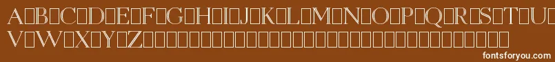 OpenEgmontKapitalenDemo Font – White Fonts on Brown Background
