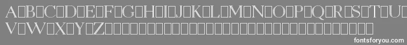 OpenEgmontKapitalenDemo-Schriftart – Weiße Schriften auf grauem Hintergrund