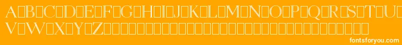 OpenEgmontKapitalenDemo Font – White Fonts on Orange Background