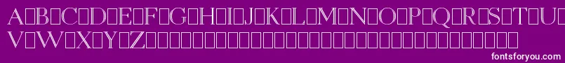 OpenEgmontKapitalenDemo Font – White Fonts on Purple Background