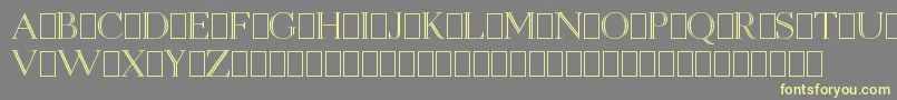 OpenEgmontKapitalenDemo Font – Yellow Fonts on Gray Background