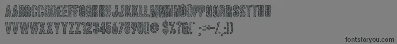 フォントColunaSketch – 黒い文字の灰色の背景