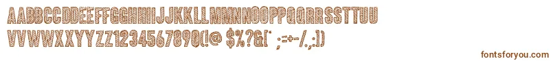 ColunaSketch Font – Brown Fonts on White Background