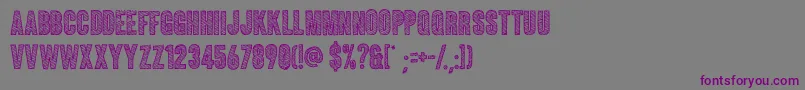 ColunaSketch-fontti – violetit fontit harmaalla taustalla