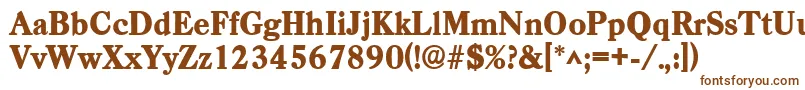 Шрифт CasadlhBold – коричневые шрифты на белом фоне