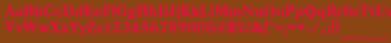 CasadlhBold Font – Red Fonts on Brown Background