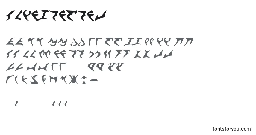 Schriftart KlingonFont – Alphabet, Zahlen, spezielle Symbole