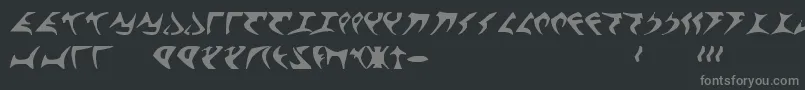 fuente KlingonFont – Fuentes Grises Sobre Fondo Negro