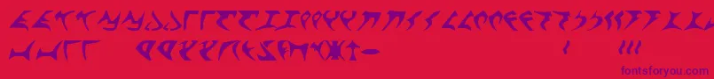 fuente KlingonFont – Fuentes Moradas Sobre Fondo Rojo