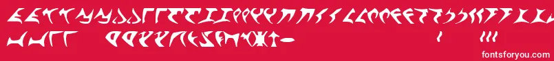 fuente KlingonFont – Fuentes Blancas Sobre Fondo Rojo