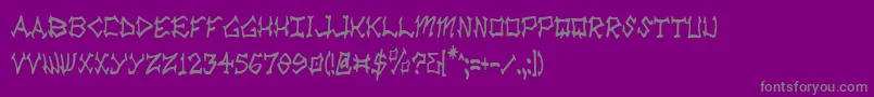 Więcej informacji o czcionce Radv2c Czcionka Radv2c – szare czcionki na fioletowym tle