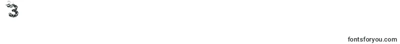 フォントSaveTheHoneybee – フォント数字3