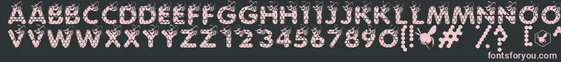 SaveTheHoneybee Font – Pink Fonts on Black Background