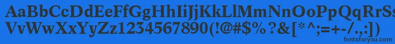 InformaticsSsiBold Font – Black Fonts on Blue Background