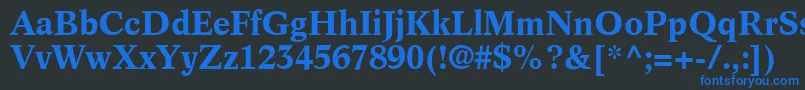 InformaticsSsiBold Font – Blue Fonts on Black Background
