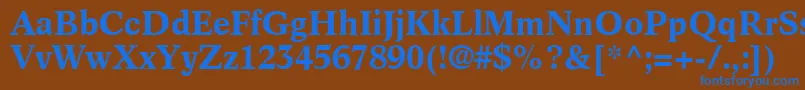 InformaticsSsiBold Font – Blue Fonts on Brown Background