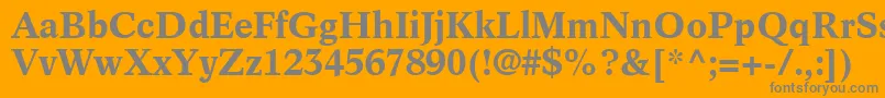 InformaticsSsiBold Font – Gray Fonts on Orange Background