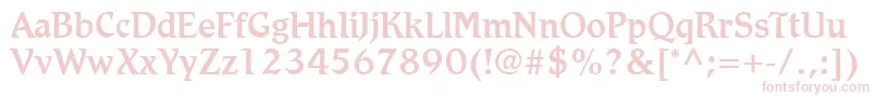 RomicLtMedium Font – Pink Fonts on White Background